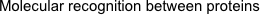 Molecular recognition between proteins