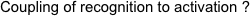 Coupling of recognition to activation ?